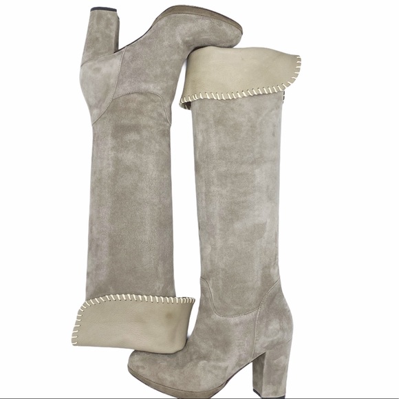 Michele Negri Suede Over the Knee Boot | 36 - Picture 2 of 13